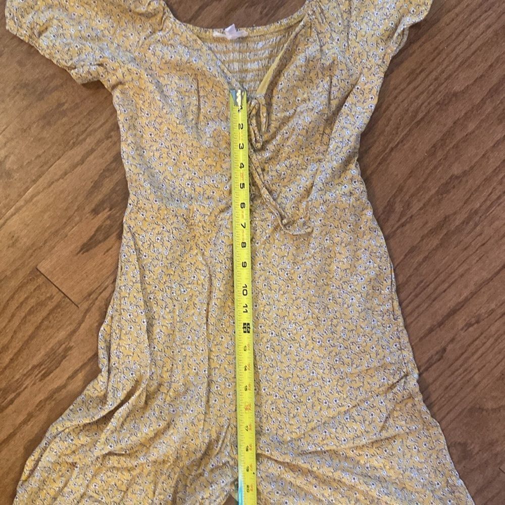 June & Hudson romper, yellow, white, black and copper size medium - Picture 6 of 11